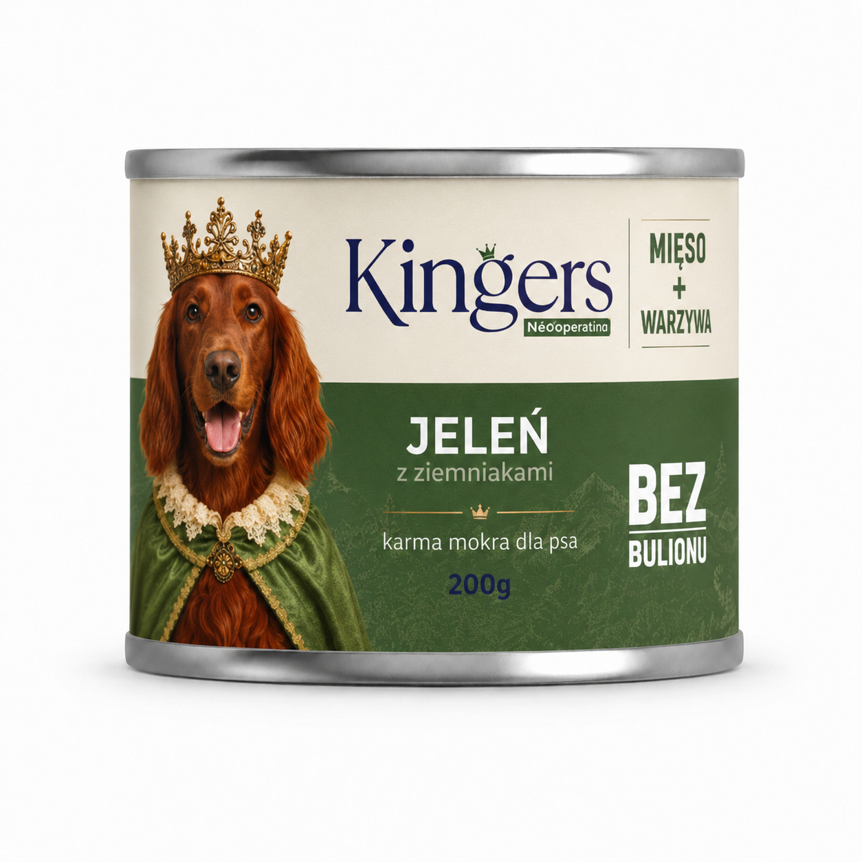 KINGERS Jeleń z ziemniakami – Mokra karma dla psa - 200g