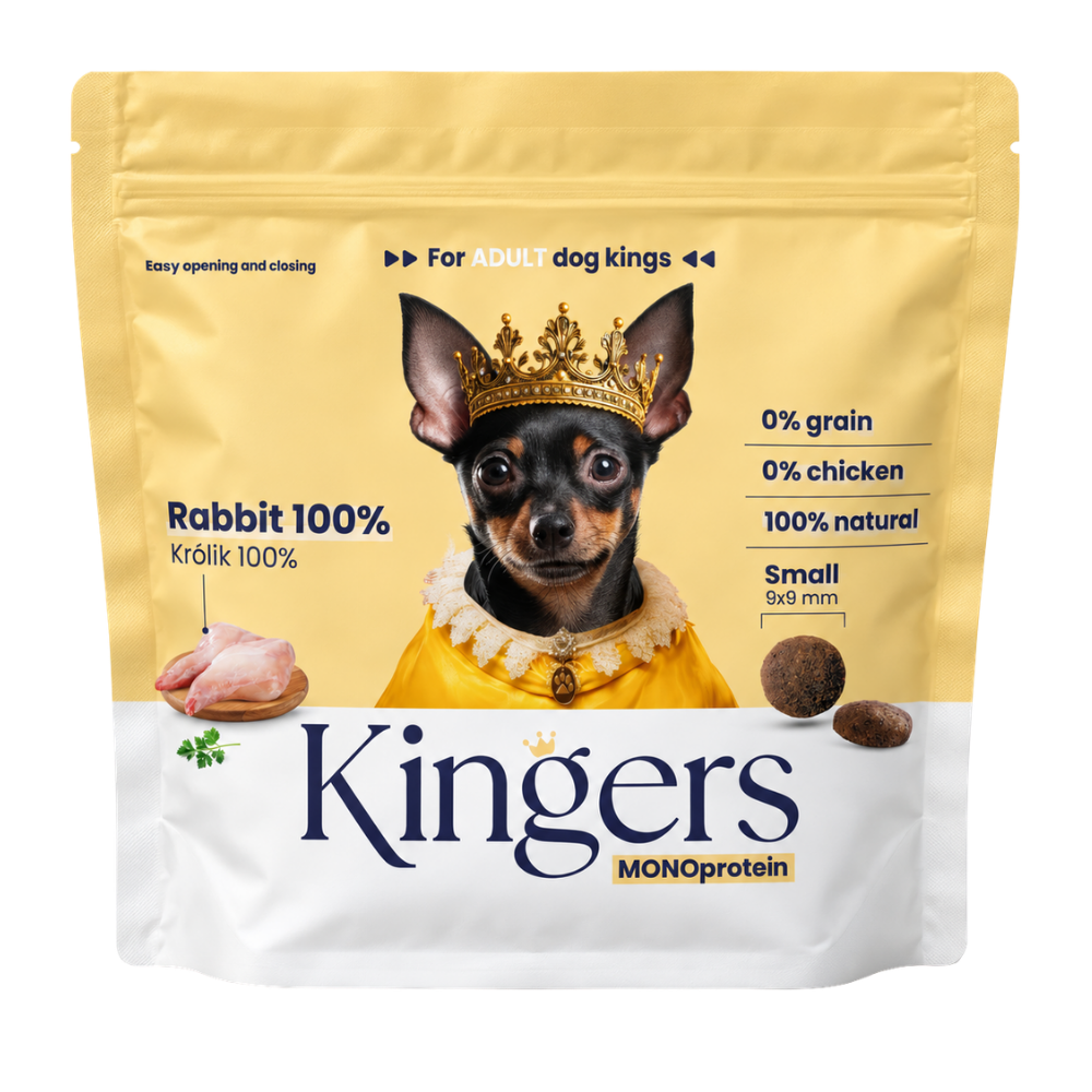 Sucha karma KINGERS Rabbit Small