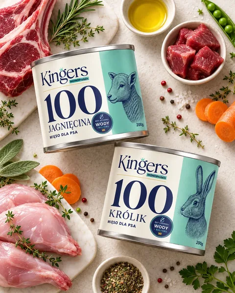 KINGERS 100 Jagnięcina i Królik