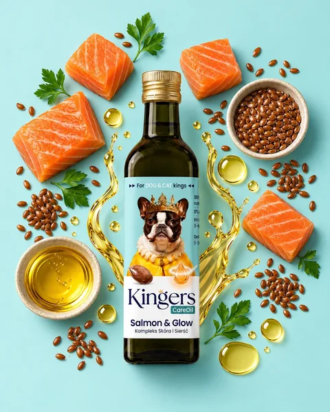 KINGERS Salmon & Glow olej dla psa